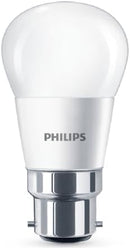 Philips 4w = 25w BC B22 Bayonet Cap Frosted LED Golf ball Warm White Light Bulb