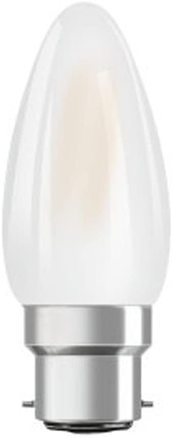 Osram LED Classic 4W = 40w Frosted Candle 827 Warm White