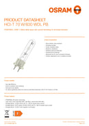 OSRAM POWERBALL HCI®-T 70 W/830 WDL PB