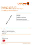 OSRAM HALOLINE PRO 120 W 230 V R7S