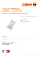 Osram DULUX F 2G10 24W 4P 840 Cool White Compact Fluorescent Lamp
