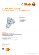OSRAM P Par 16 50 36 ° 4.5 W/4000 K GU10