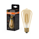 OSRAM Vintage 1906 Edison 60 Filament DIM 7.2W 824 Gold E27