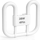 Unbranded 2D Square GR10Q 38W 4-Pin 835 Warm White Compact  Lamp