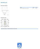 Philips MR16 45W 12V GU5.3 2800K Warm White Dimmable Lamp