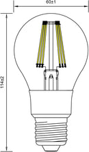 Sylvania Toledo GLS 7W E27 Retro Dimmable Golden LED Lamp