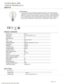 Sylvania Toledo Retro Globe G80 5W E27  LED Lamp