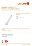 Osram PLL 18W 4P 2G11 865 Daylight White