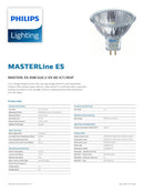 Philips MR16 45W 12V GU5.3 2800K Warm White Dimmable Lamp
