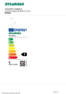 4 x Pack Sylvania 4.5w = 40w SES E14 Scmall Screw CAp LED Lamps