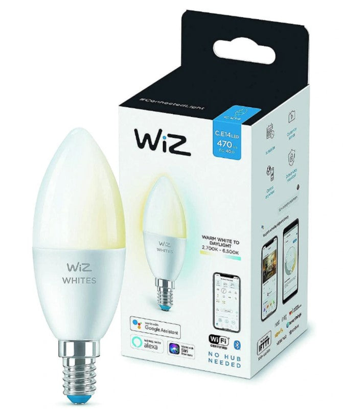 WIZ 4.9w = 40w  470LM 2700-6500K Dimmable Tunable White LED Bulb E14 IP20