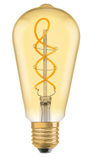 Osram Squirrel Cage 4w = 28w E27 Screw Cap 820 Gold Vintage LED