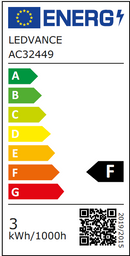 Ledvance 2.5w = 25w ES E27 Screw Cap LED Retrofit CLASSIC 2700K