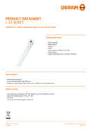Osram 15W G13 LUMILUX T8 fluorescent bulb 827 Warm white