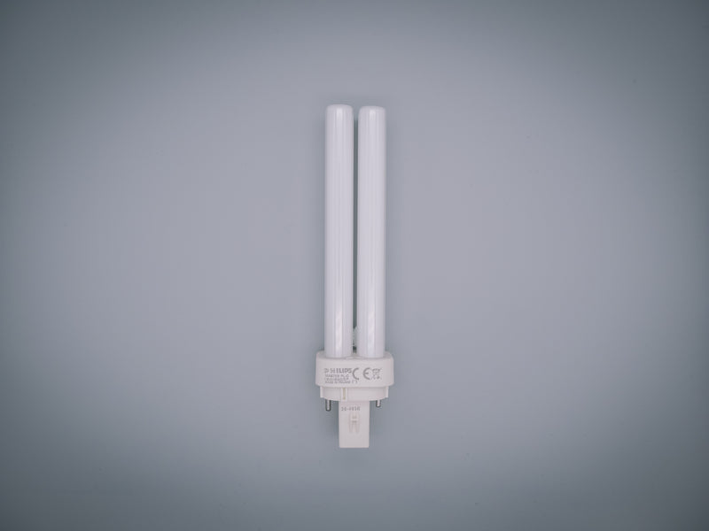 Philips 18w 2 pin G24d-2 830 Warm White PLC Energy Saving Compact Fluorescent Lamp