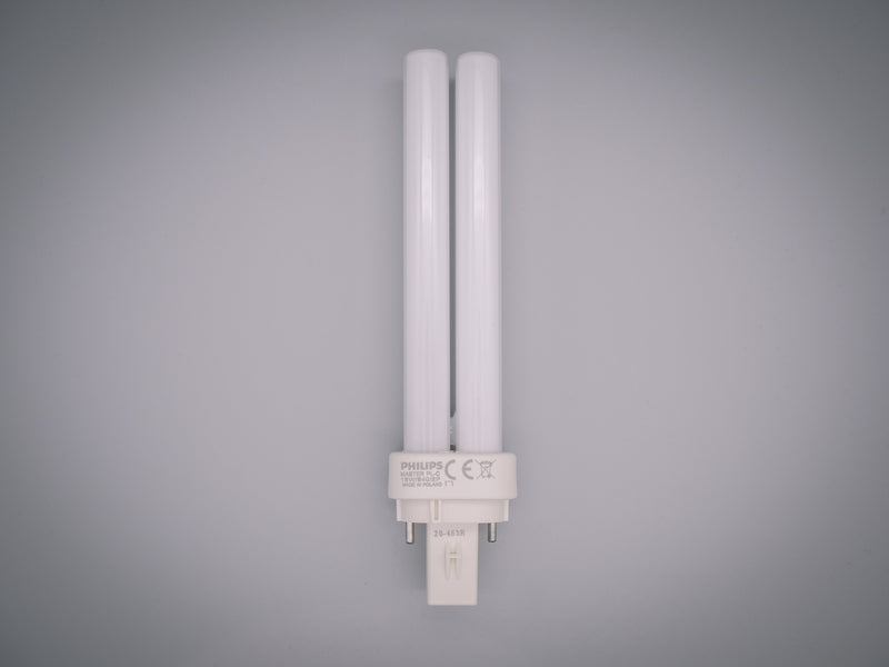 Philips 18w 2 pin G24d-2 840 Cool White PLC Energy Saving Compact Fluorescent Lamp