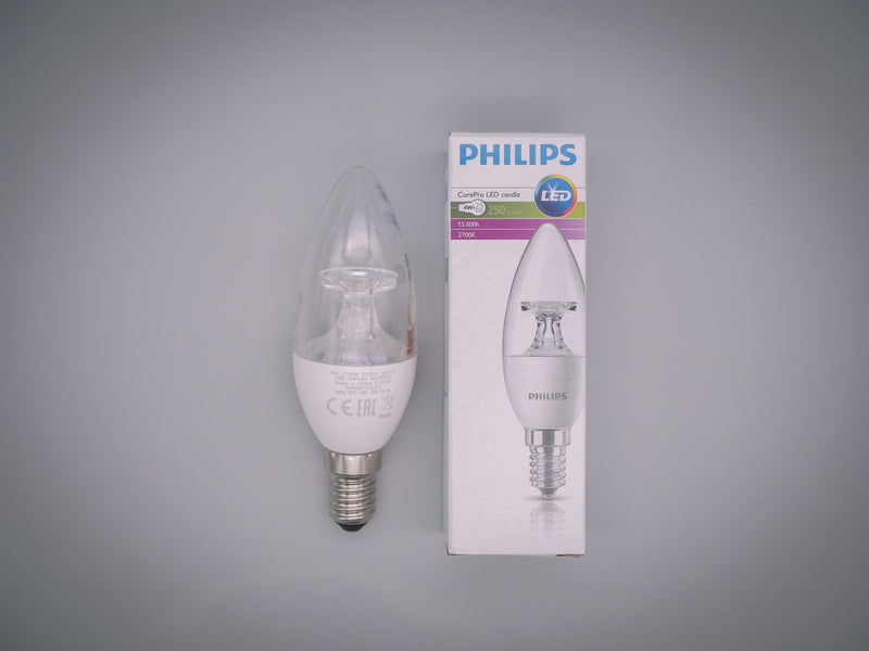 Philips 4w = 25w 240v SES E14 Small Screw Cap LED Corepro Candle