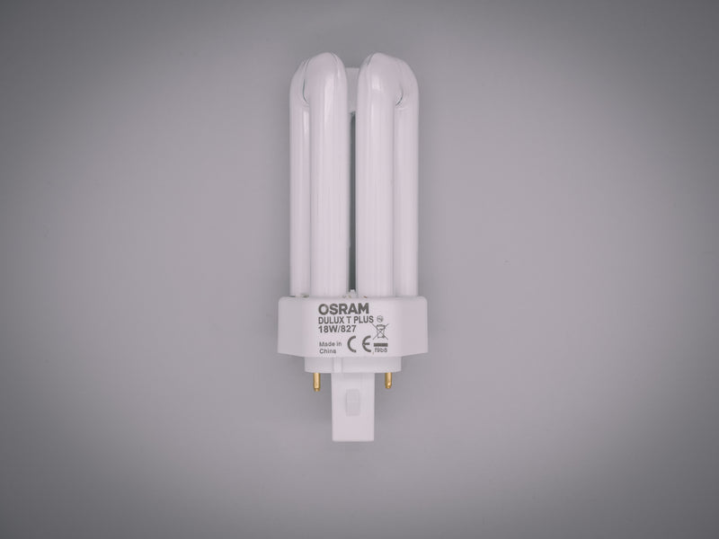 Osram 18w 2 pin GX24d-2 827 Soft White Dulux T Plus / PLT Energy Saving Compact  Fluorescent Lamp