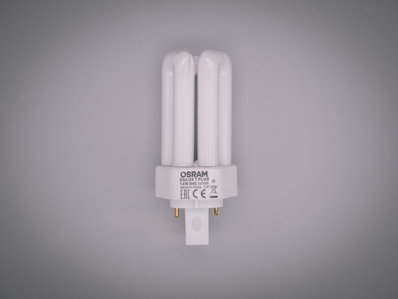 Osram 13w 2 pin GX24d-1 Cool White 840 Dulux T Plus / PLT Energy Saving Compact  Fluorescent Lamp