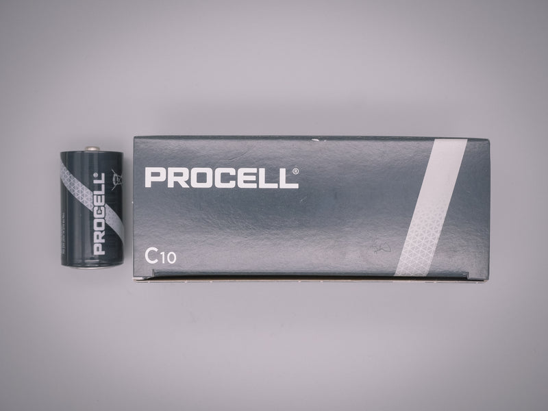 C Duracell Procell Alkaline Batteries 10 x Pack