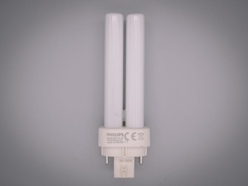 Philips 10w 4 pin G24q-1 840 Cool White PLC Energy Saving Compact Fluorescent Lamp