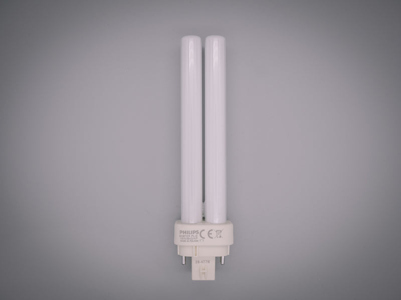 Philips 18w 4 pin G24q-2 840 Cool White PLC Energy Saving Compact Fluorescent Lamp